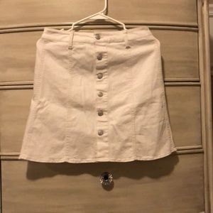 White button down skirt